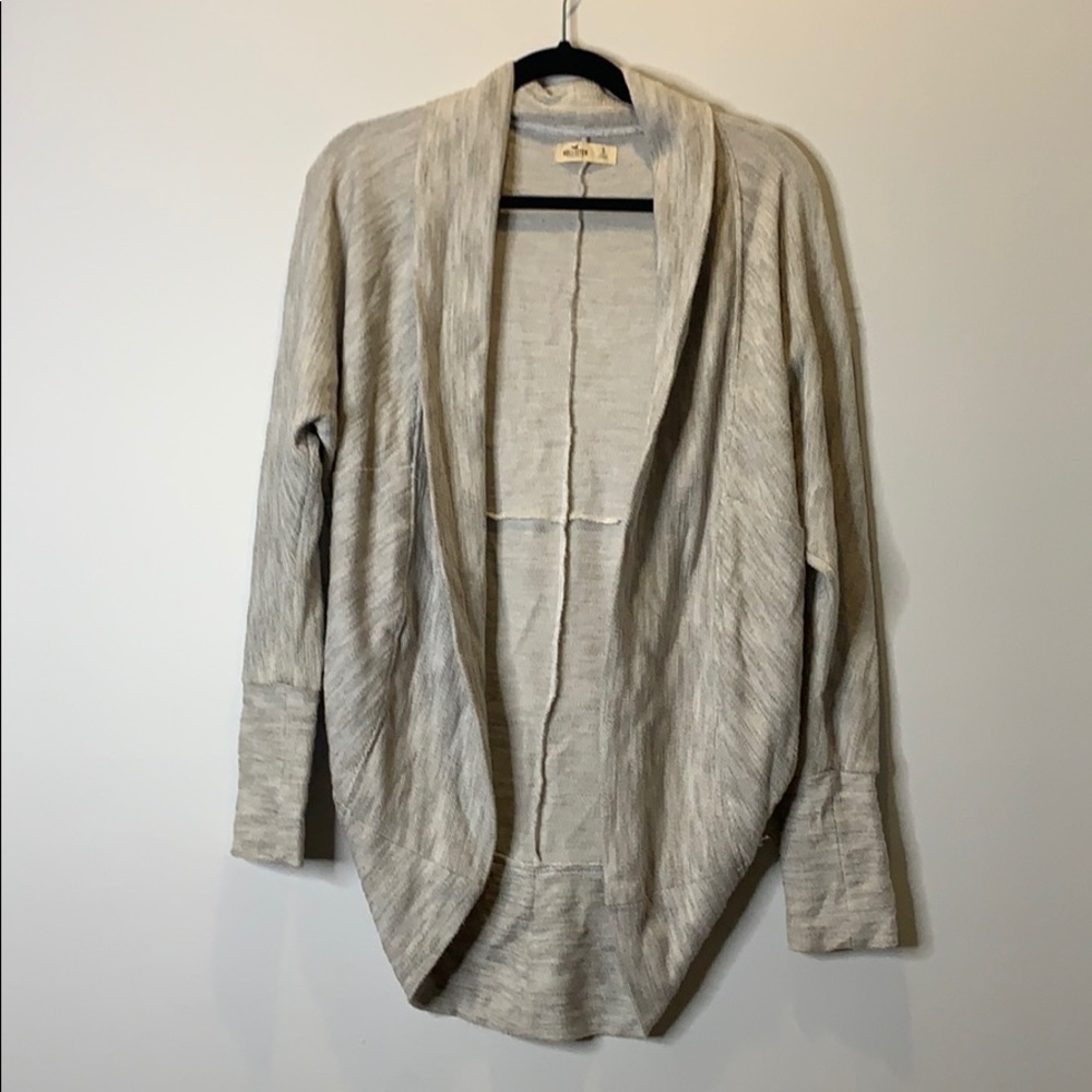Hollister textured gray cardigan